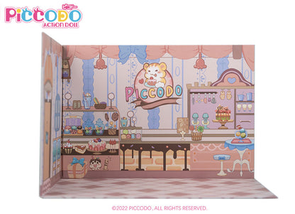 PICCODO ACTION DOLL Background Board M Cake Shop Display - Image 2