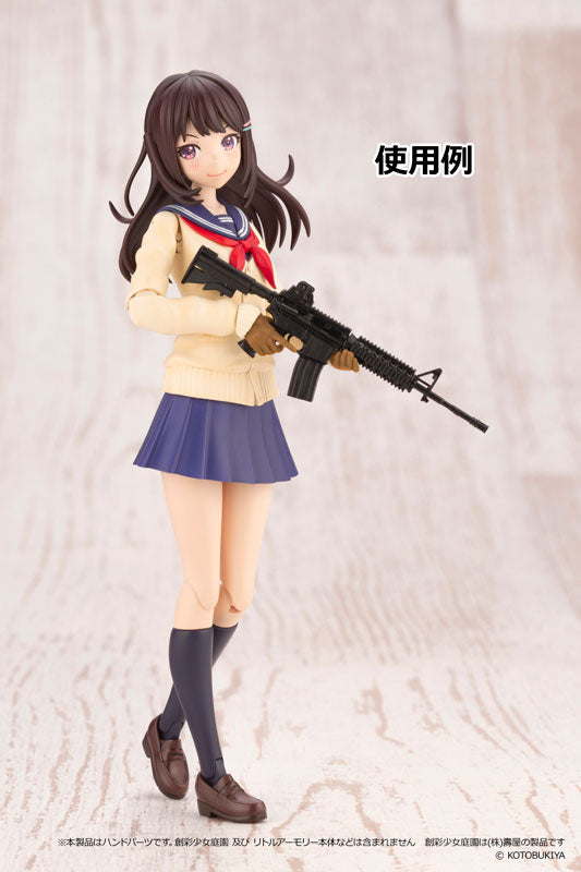 LittleArmory LAOP09 Sousai Shojo Teien Tactical Glove (Tan) Plastic Model - Image 2