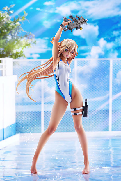 ARMS NOTE Kouhai-chan of the Swimming Club Blue Line Swimsuit Ver. 1/7 Figure - Image 2