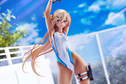 ARMS NOTE Kouhai-chan of the Swimming Club Blue Line Swimsuit Ver. 1/7 Figure - Image 3