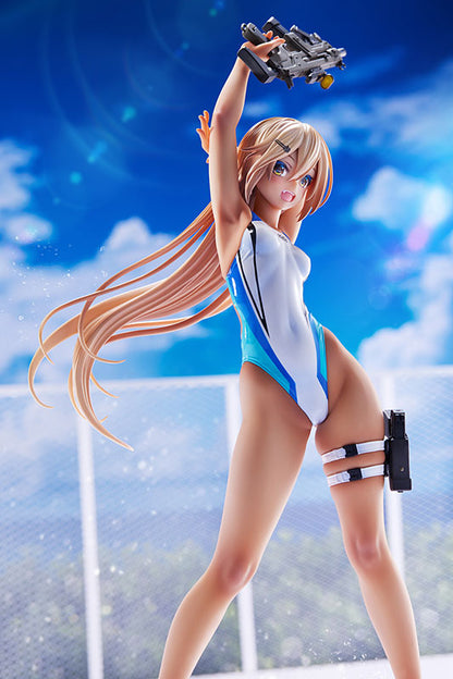 ARMS NOTE Kouhai-chan of the Swimming Club Blue Line Swimsuit Ver. 1/7 Figure - Image 4