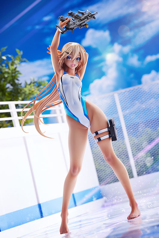ARMS NOTE Kouhai-chan of the Swimming Club Blue Line Swimsuit Ver. 1/7 Figure - Image 5