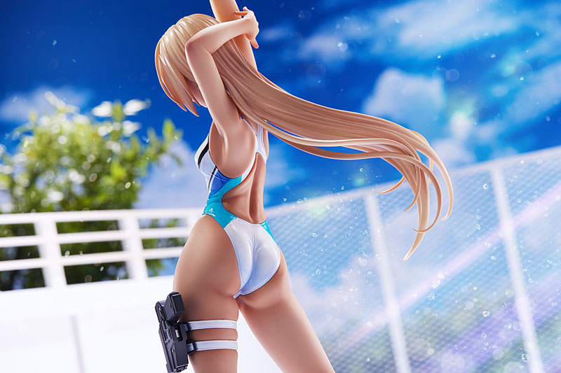 ARMS NOTE Kouhai-chan of the Swimming Club Blue Line Swimsuit Ver. 1/7 Figure - Image 6