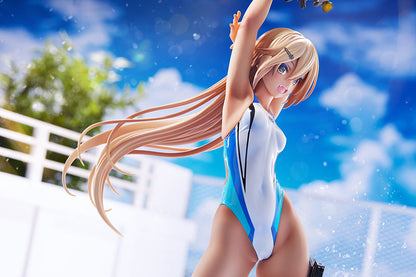 ARMS NOTE Kouhai-chan of the Swimming Club Blue Line Swimsuit Ver. 1/7 Figure - Image 7