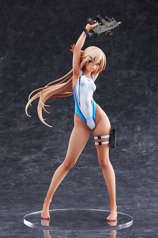 ARMS NOTE Kouhai-chan of the Swimming Club Blue Line Swimsuit Ver. 1/7 Figure - Image 8
