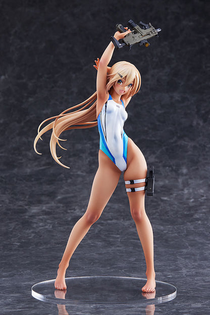 ARMS NOTE Kouhai-chan of the Swimming Club Blue Line Swimsuit Ver. 1/7 Figure - Image 8