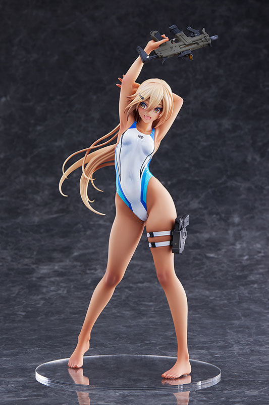 ARMS NOTE Kouhai-chan of the Swimming Club Blue Line Swimsuit Ver. 1/7 Figure - Image 9