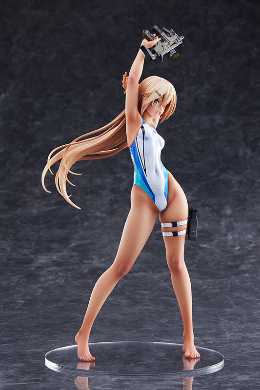ARMS NOTE Kouhai-chan of the Swimming Club Blue Line Swimsuit Ver. 1/7 Figure - Image 11