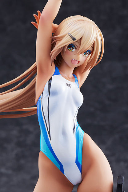 ARMS NOTE Kouhai-chan of the Swimming Club Blue Line Swimsuit Ver. 1/7 Figure - Image 12