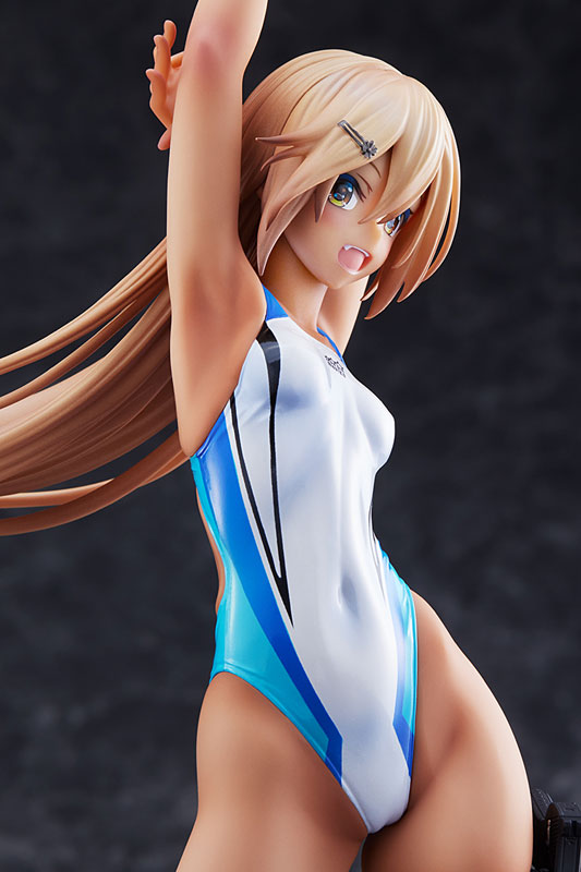 ARMS NOTE Kouhai-chan of the Swimming Club Blue Line Swimsuit Ver. 1/7 Figure - Image 14