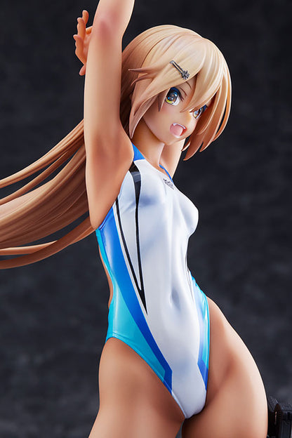ARMS NOTE Kouhai-chan of the Swimming Club Blue Line Swimsuit Ver. 1/7 Figure - Image 14