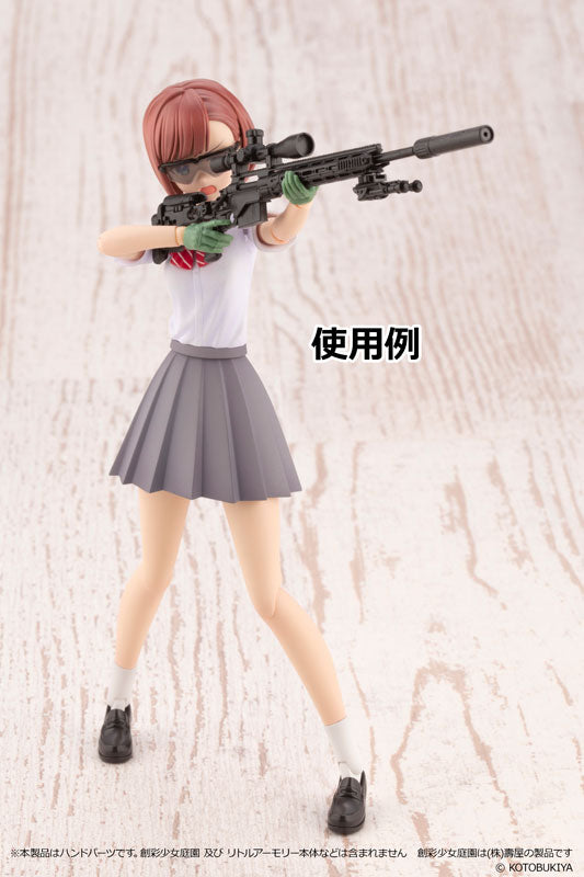 LittleArmory Sousai Shoujo Teien Tactical Glove (Green) Plastic Model - Image 4