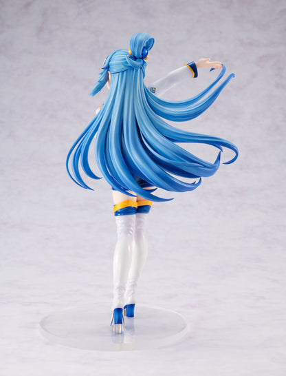 KDcolle KONOSUBA Aqua grid girl ver. KADOKAWA Special Set 1/7 Figure - Image 11