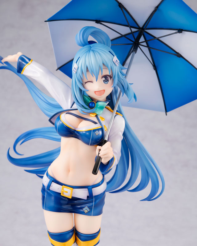 KDcolle KONOSUBA Aqua grid girl ver. KADOKAWA Special Set 1/7 Figure - Image 12