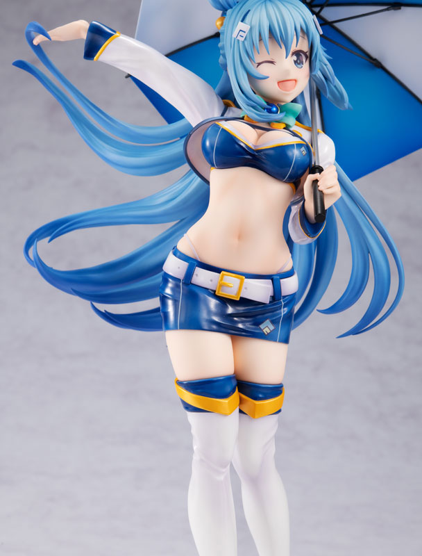 KDcolle KONOSUBA Aqua grid girl ver. KADOKAWA Special Set 1/7 Figure - Image 13