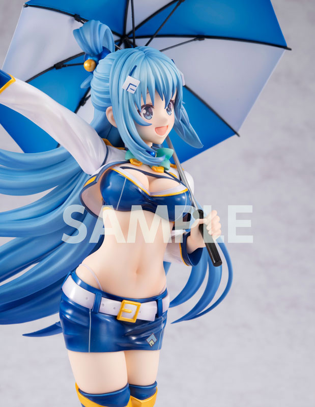 KDcolle KONOSUBA Aqua grid girl ver. KADOKAWA Special Set 1/7 Figure - Image 18