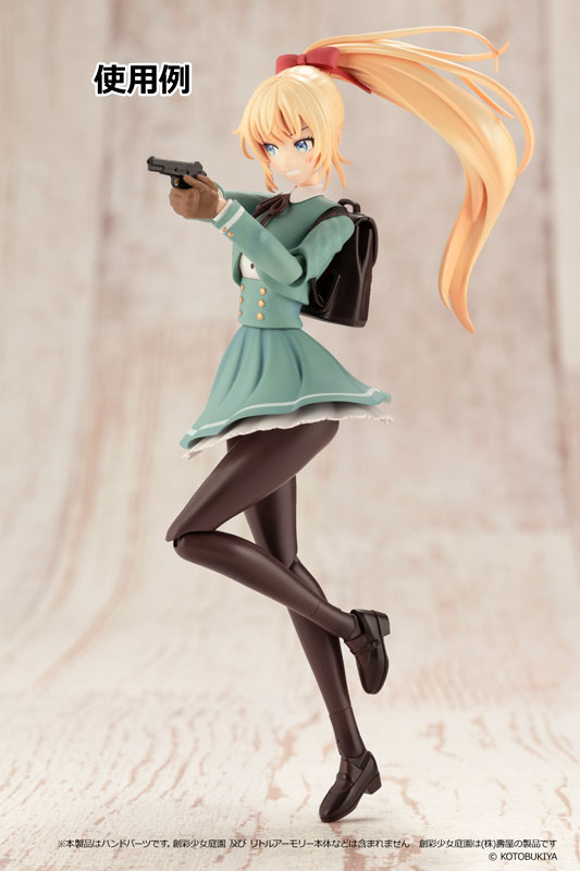 LittleArmory Sousai Shoujo Teien Tactical Glove 2 Handgun Set (Tan) Plastic Model - Image 3