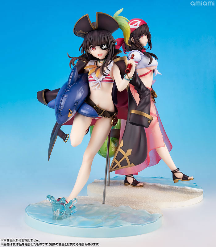 KDcolle KonoSuba Yunyun: Light Novel Cosplay on the Beach ver. 1/7 Scale Figure KADOKAWA Special Set - Image 29