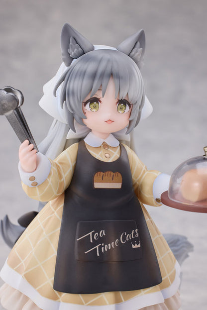 "Tea Time Cats Scene" Meow Town "Bread House" Clerk & Customer Set Figure - Image 3