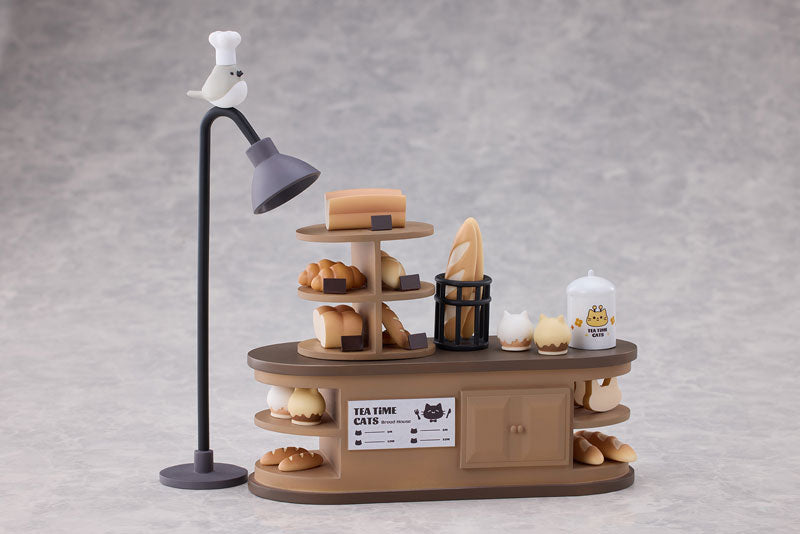 "Tea Time Cats Scene" Meow Town "Bread House" Clerk & Customer Set Figure - Image 8