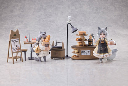 "Tea Time Cats Scene" Meow Town "Bread House" Clerk & Customer Set Figure - Image 10