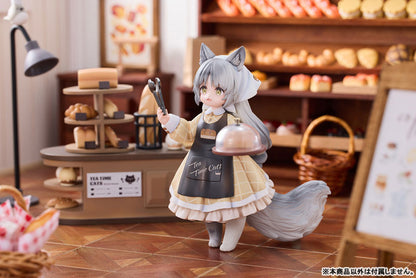 "Tea Time Cats Scene" Meow Town "Bread House" Clerk & Customer Set Figure - Image 11
