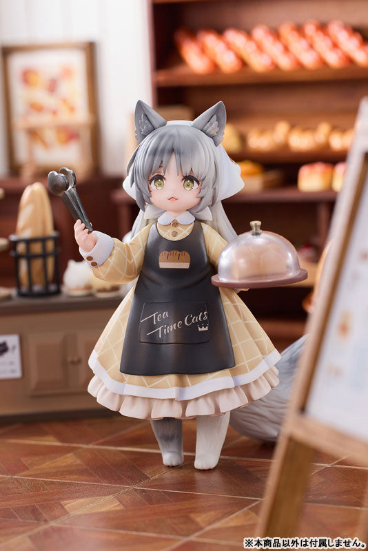 "Tea Time Cats Scene" Meow Town "Bread House" Clerk & Customer Set Figure - Image 14