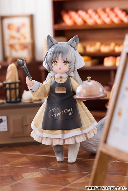 "Tea Time Cats Scene" Meow Town "Bread House" Clerk & Customer Set Figure - Image 14