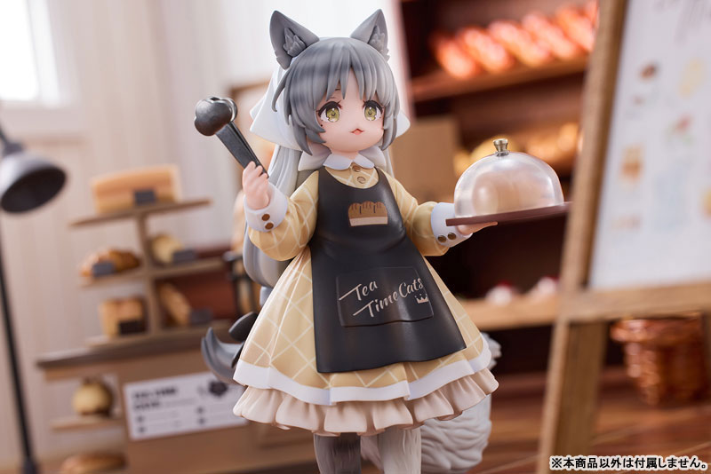 "Tea Time Cats Scene" Meow Town "Bread House" Clerk & Customer Set Figure - Image 16