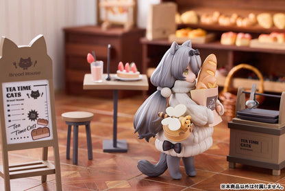 "Tea Time Cats Scene" Meow Town "Bread House" Clerk & Customer Set Figure - Image 20