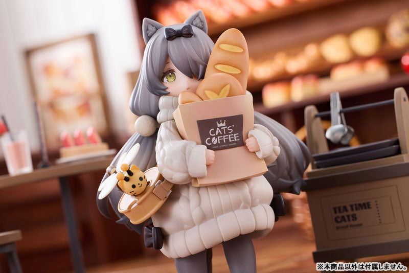 "Tea Time Cats Scene" Meow Town "Bread House" Clerk & Customer Set Figure - Image 23