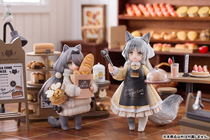 "Tea Time Cats Scene" Meow Town "Bread House" Clerk & Customer Set Figure - Image 24