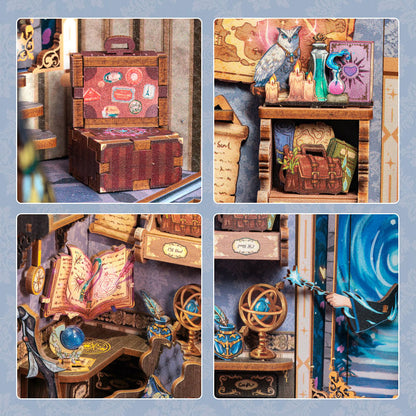 Miniature Doll House Soul Travel Agency Wooden Handmade Kit - Image 12