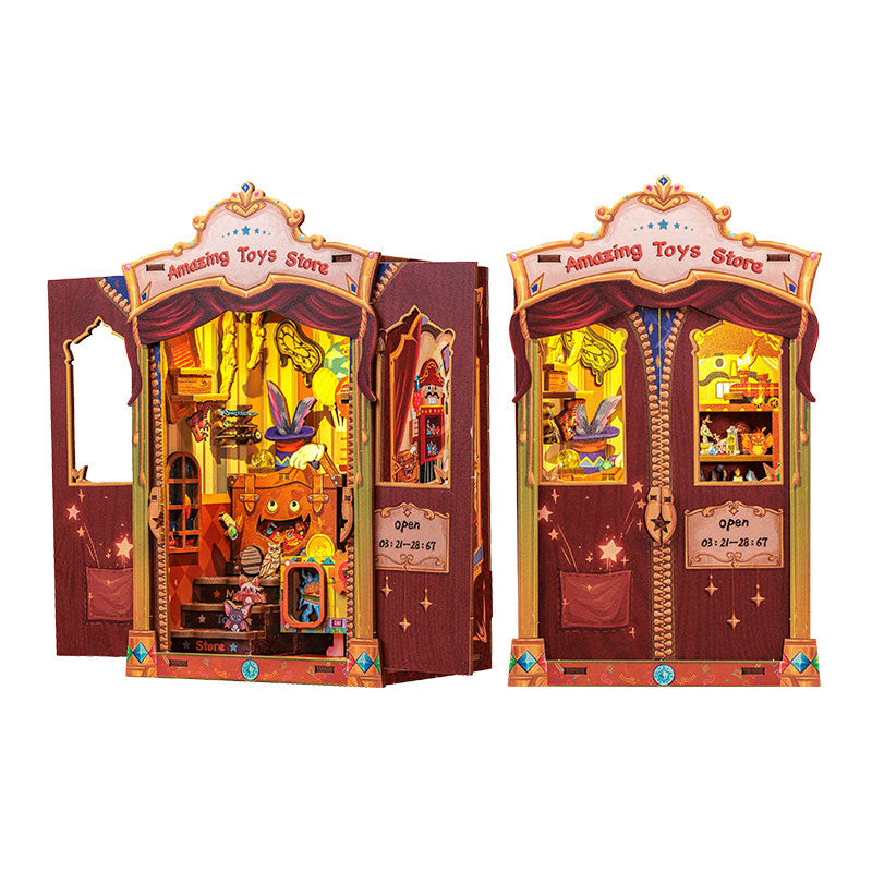 CuteBee Amazing Toys Store Wooden Handmade DIY Doll House Book Shelf Kit - Image 3
