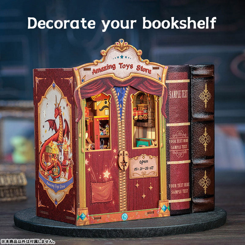 CuteBee Amazing Toys Store Wooden Handmade DIY Doll House Book Shelf Kit - Image 5