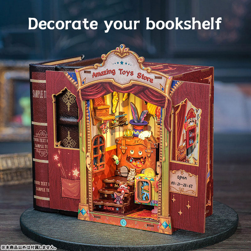 CuteBee Amazing Toys Store Wooden Handmade DIY Doll House Book Shelf Kit - Image 6