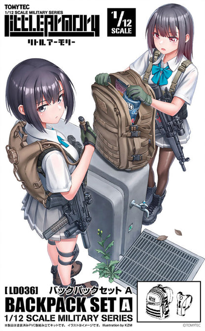 LittleArmory [LD036] Backpack Set A 1/12 Plastic Model - Image 8