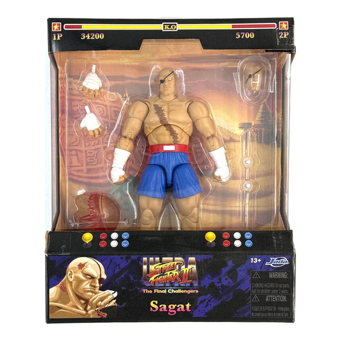 Street Fighter Sagat Action Figure 1/12 Scale - Image 1