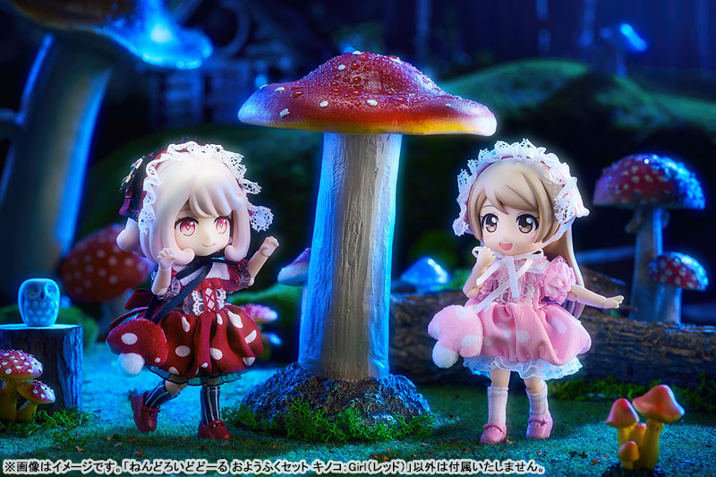 Nendoroid Doll Outfit Set: Mushroom - Girl (Red) - Image 8