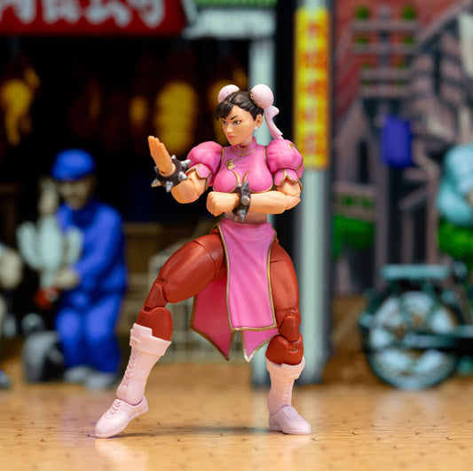 Street Fighter Chun Li Pink Deluxe Action Figure 1/12 Scale - Image 2