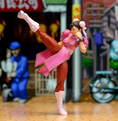 Street Fighter Chun Li Pink Deluxe Action Figure 1/12 Scale - Image 3