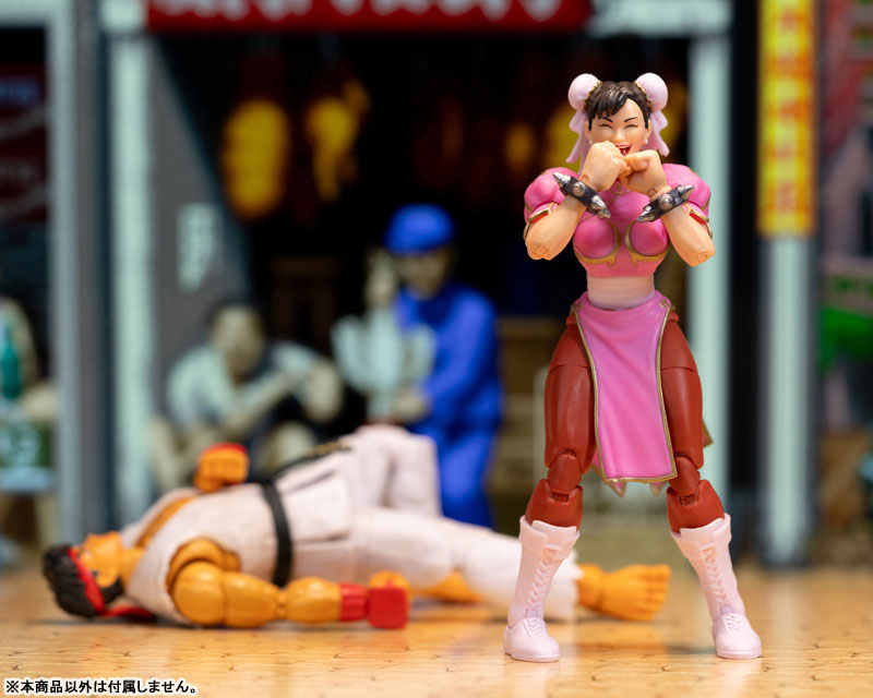 Street Fighter Chun Li Pink Deluxe Action Figure 1/12 Scale - Image 9