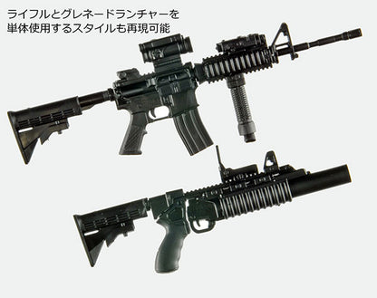 LittleArmory M4A1 & M203 Type 2.0 1/12 Plastic Model - Image 4