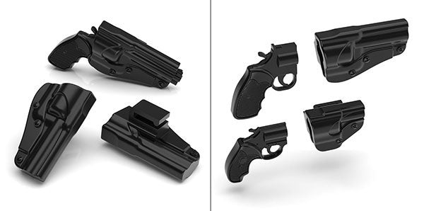 LittleArmory LA074 Revolver Set A 1/12 Plastic Model - Image 5
