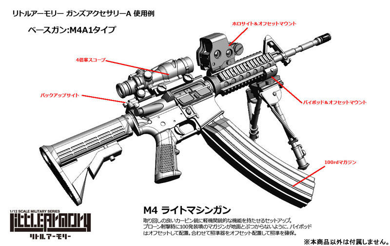 LittleArmory LD020 Guns Accessory A 1/12 Plastic Model - Image 4