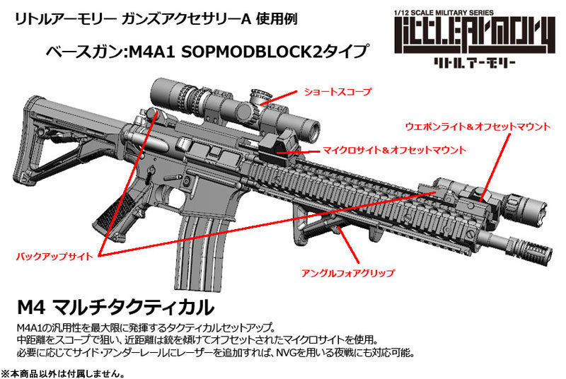 LittleArmory LD020 Guns Accessory A 1/12 Plastic Model - Image 6
