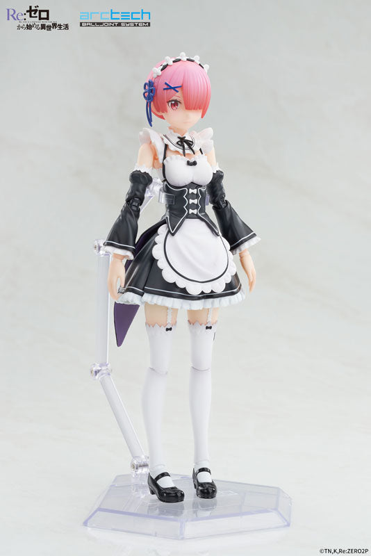 ARCTECH Posable Series Re:ZERO -Starting Life in Another World- Ram 1/8 Posable Figure - Image 3