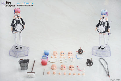 ARCTECH Posable Series Re:ZERO -Starting Life in Another World- Ram & Rem Set 1/8 Posable Figure - Image 23
