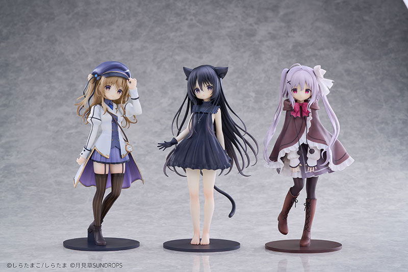 "Hoshizora Tetsudou to Shiro no Tabi" Noir Neri Karuha Complete Set 1/7 Figure - Image 2