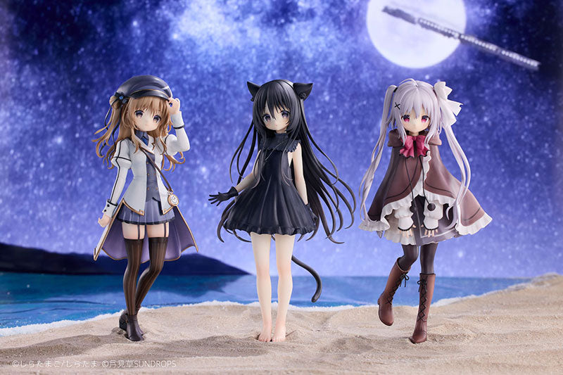 "Hoshizora Tetsudou to Shiro no Tabi" Noir Neri Karuha Complete Set 1/7 Figure - Image 7